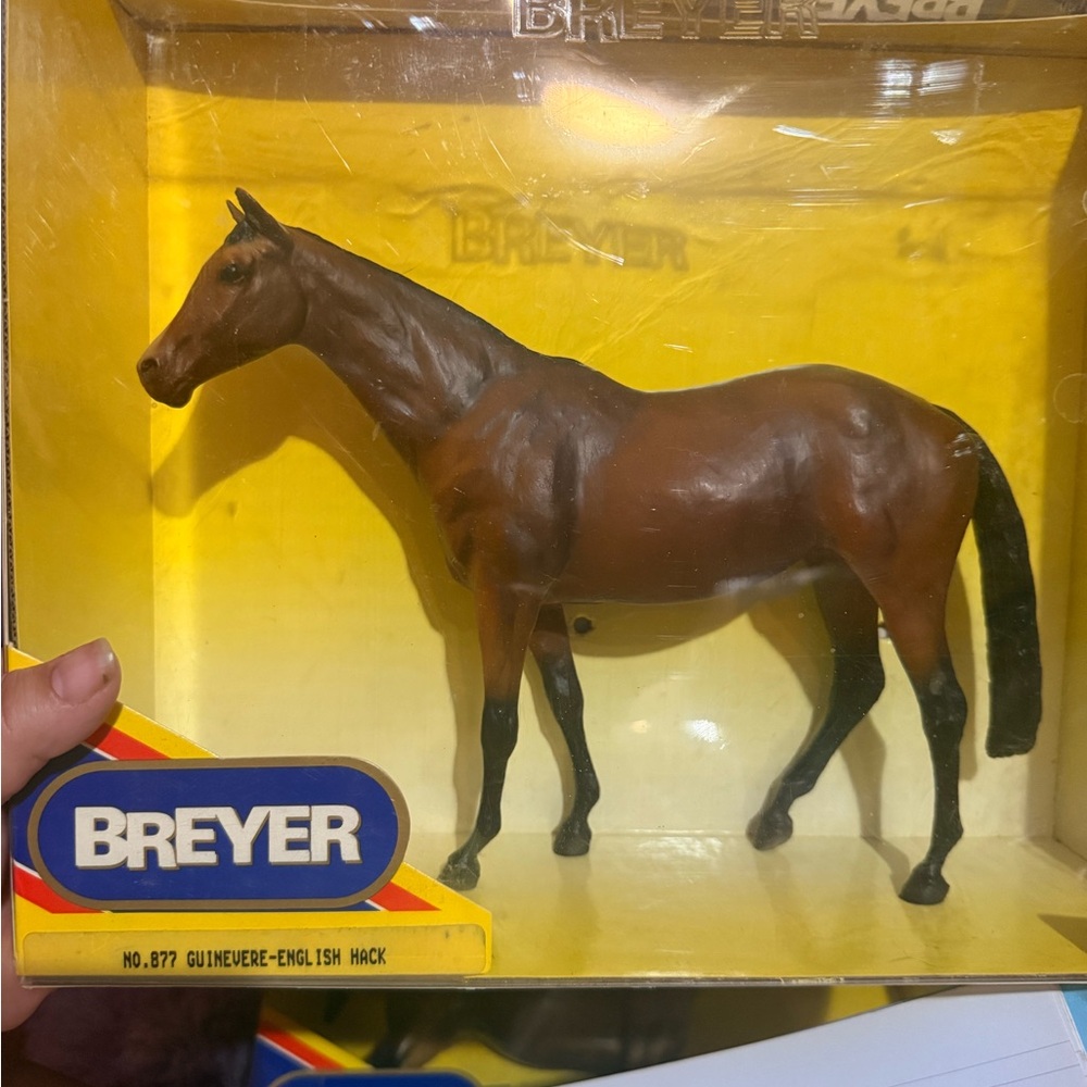Breyer Guinevere English Hack Horse Figurine - Brown and Black